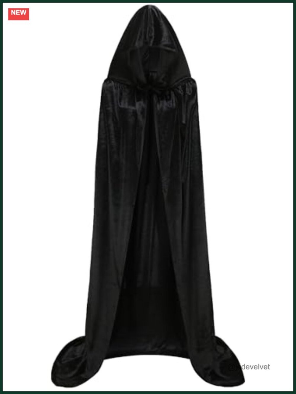 Unisex Hooded Cloak Velvet Cape Halloween Christmas Cosplay